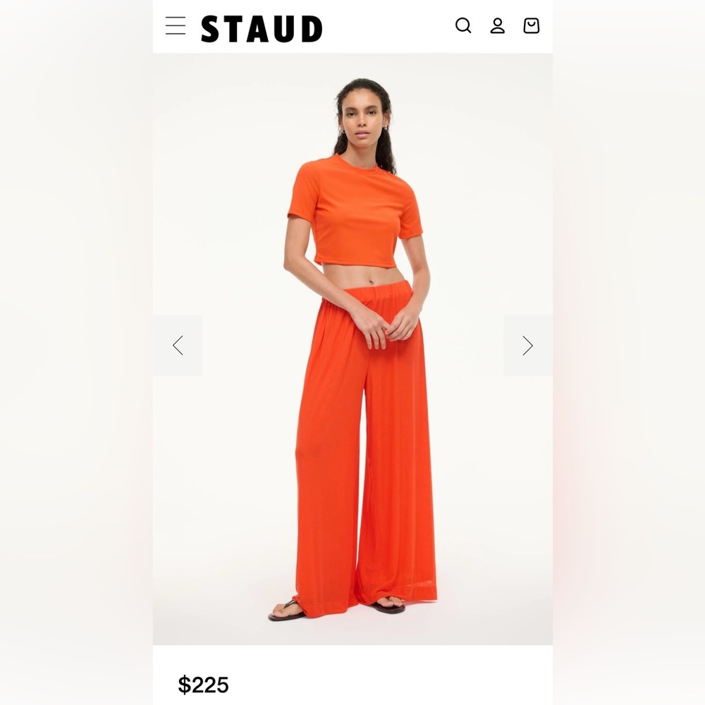 NWT Staud sample sale cover up set - pant and top